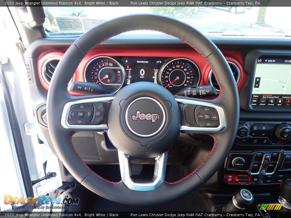 2020 Jeep Wrangler Unlimited Rubicon 4x4 Bright White / Black Photo #16