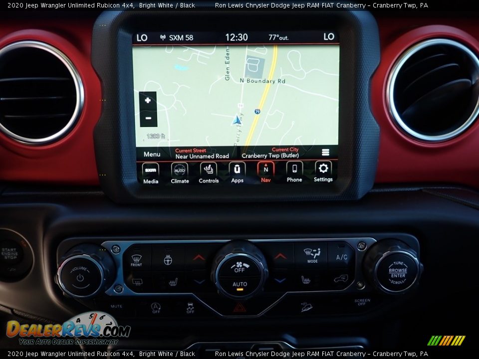 2020 Jeep Wrangler Unlimited Rubicon 4x4 Bright White / Black Photo #17