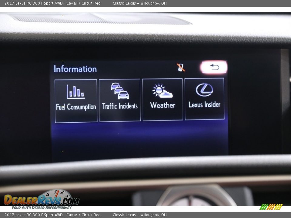 2017 Lexus RC 300 F Sport AWD Caviar / Circuit Red Photo #15