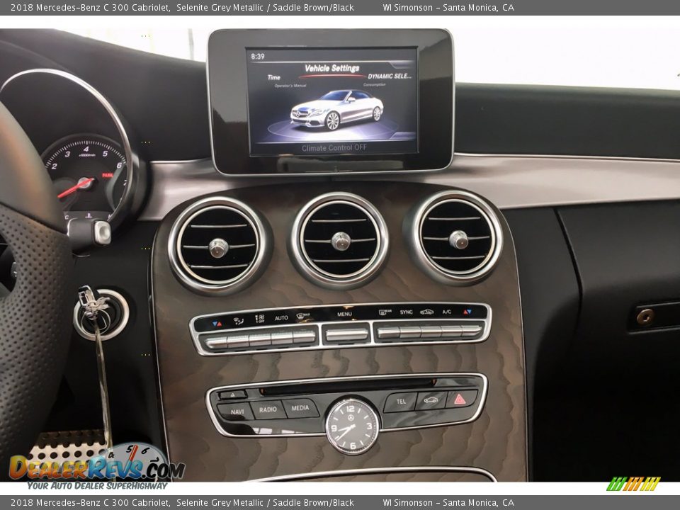 Controls of 2018 Mercedes-Benz C 300 Cabriolet Photo #6