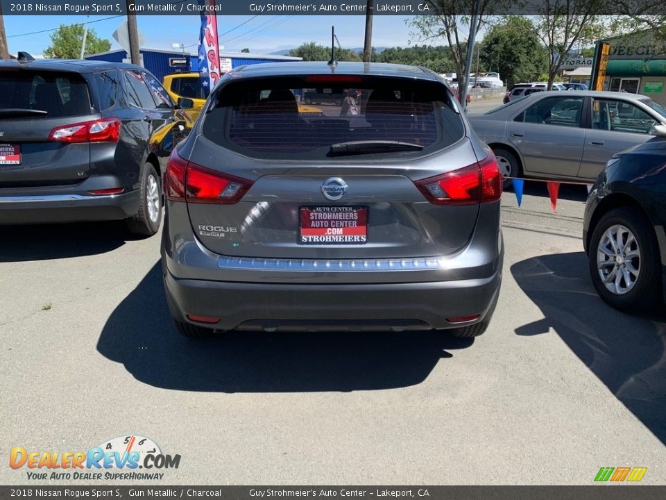 2018 Nissan Rogue Sport S Gun Metallic / Charcoal Photo #6