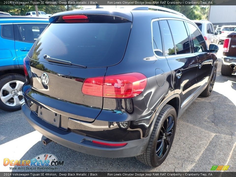 2014 Volkswagen Tiguan SE 4Motion Deep Black Metallic / Black Photo #3