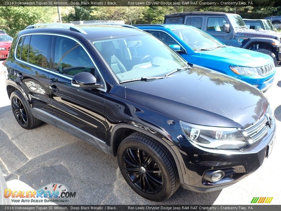 2014 Volkswagen Tiguan SE 4Motion Deep Black Metallic / Black Photo #4