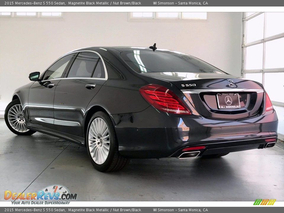 2015 Mercedes-Benz S 550 Sedan Magnetite Black Metallic / Nut Brown/Black Photo #10