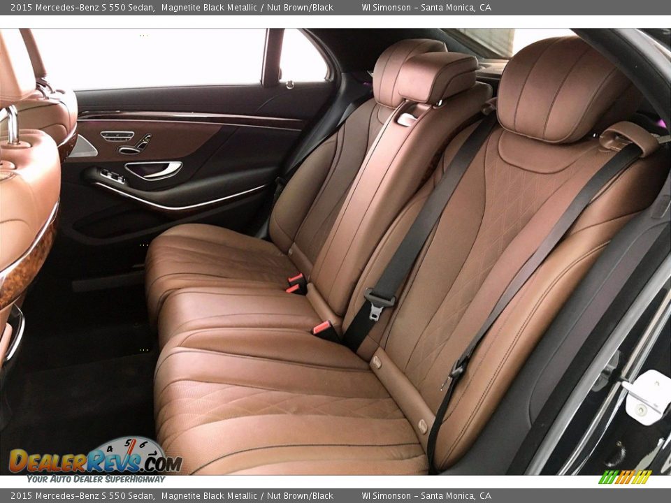 2015 Mercedes-Benz S 550 Sedan Magnetite Black Metallic / Nut Brown/Black Photo #15