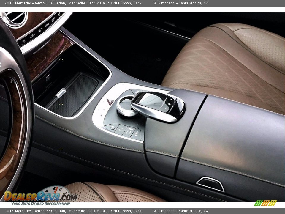 2015 Mercedes-Benz S 550 Sedan Magnetite Black Metallic / Nut Brown/Black Photo #23