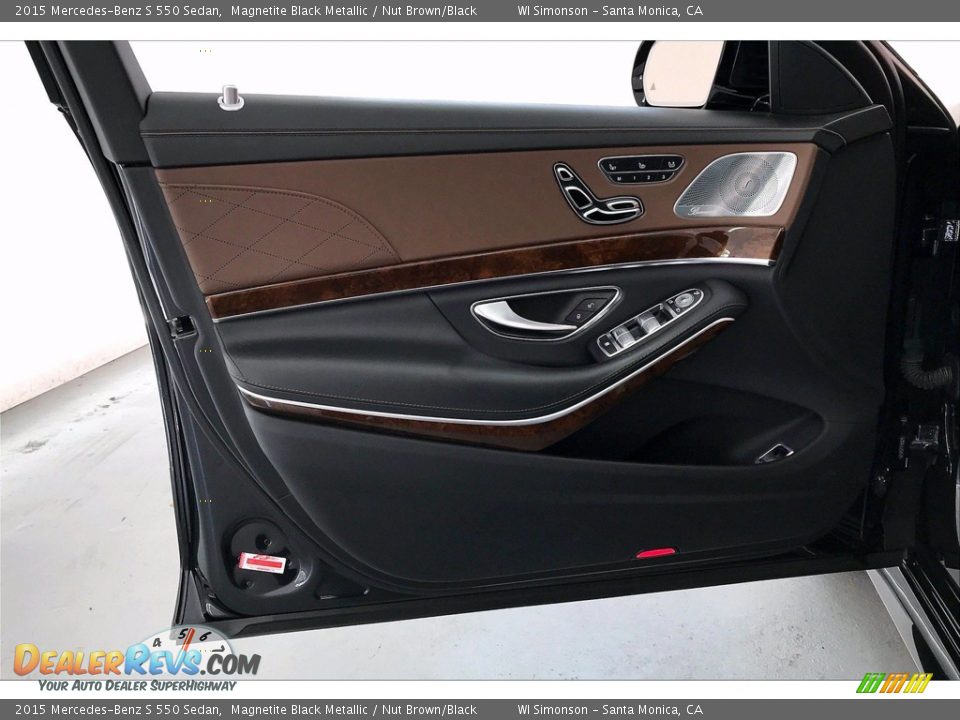 2015 Mercedes-Benz S 550 Sedan Magnetite Black Metallic / Nut Brown/Black Photo #25