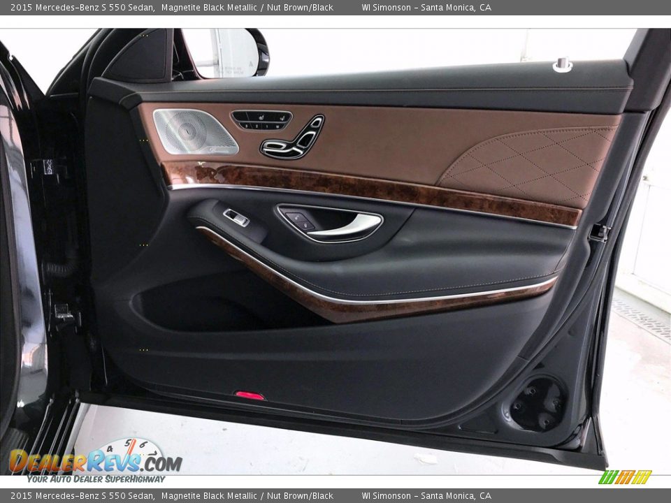 2015 Mercedes-Benz S 550 Sedan Magnetite Black Metallic / Nut Brown/Black Photo #30