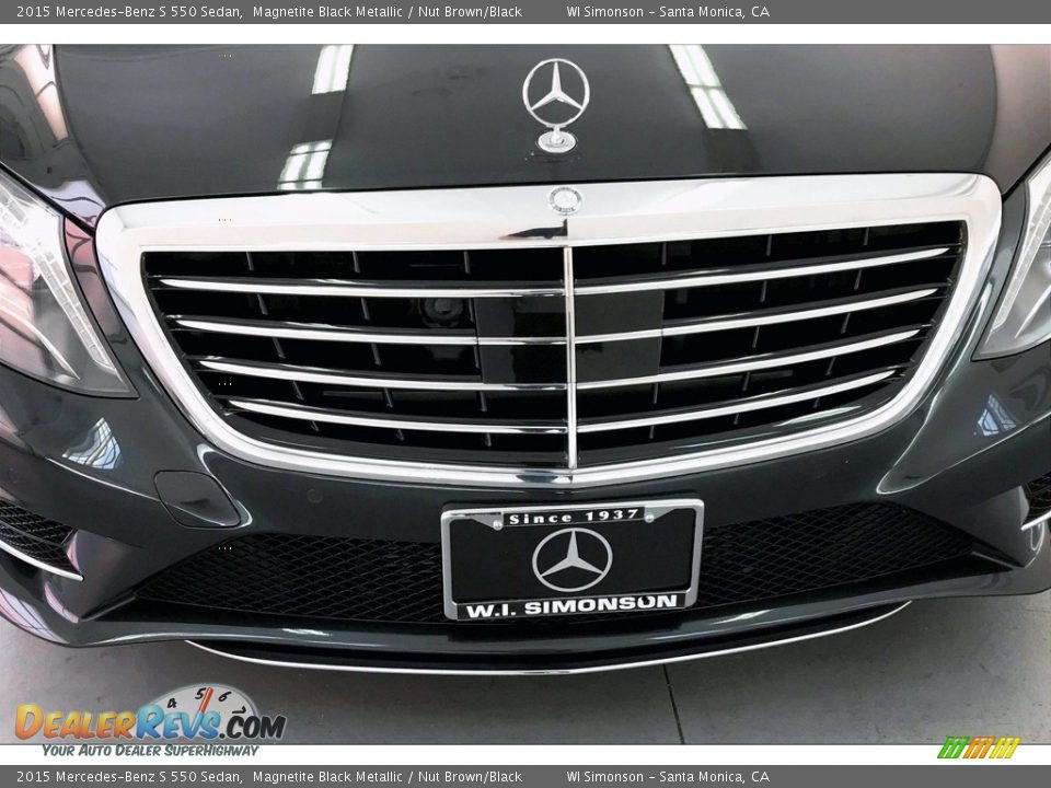 2015 Mercedes-Benz S 550 Sedan Magnetite Black Metallic / Nut Brown/Black Photo #33
