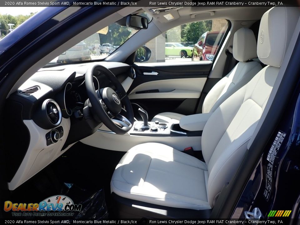 Black/Ice Interior - 2020 Alfa Romeo Stelvio Sport AWD Photo #13