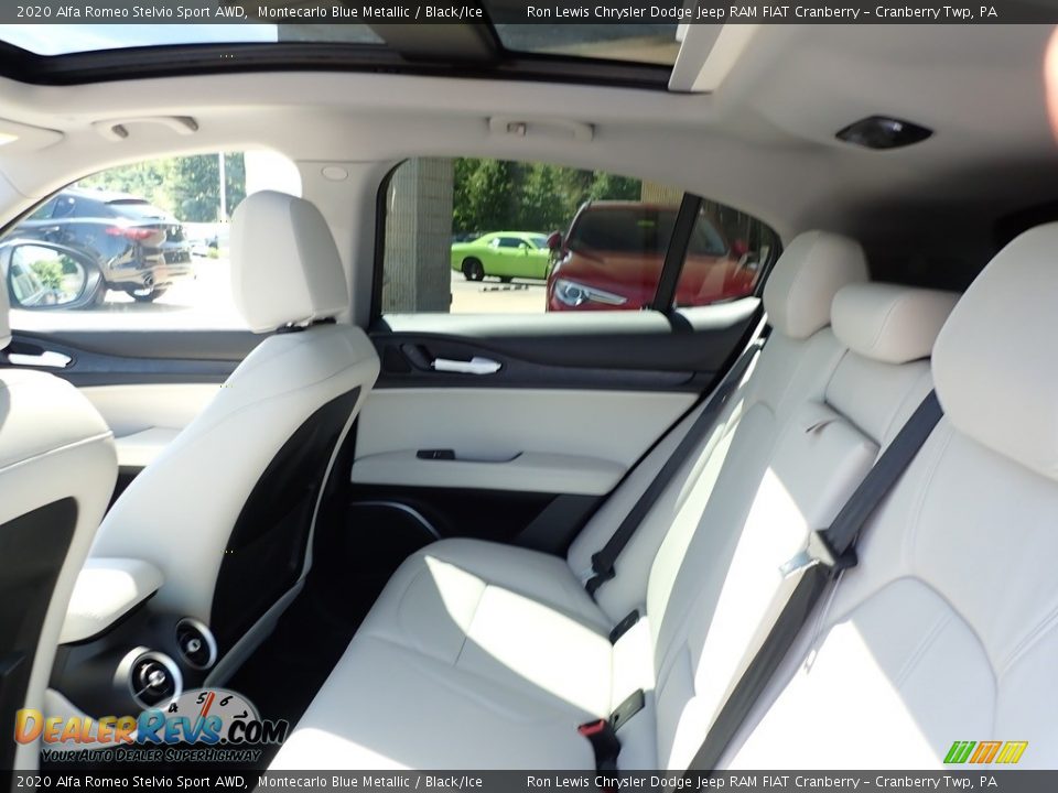 Rear Seat of 2020 Alfa Romeo Stelvio Sport AWD Photo #14