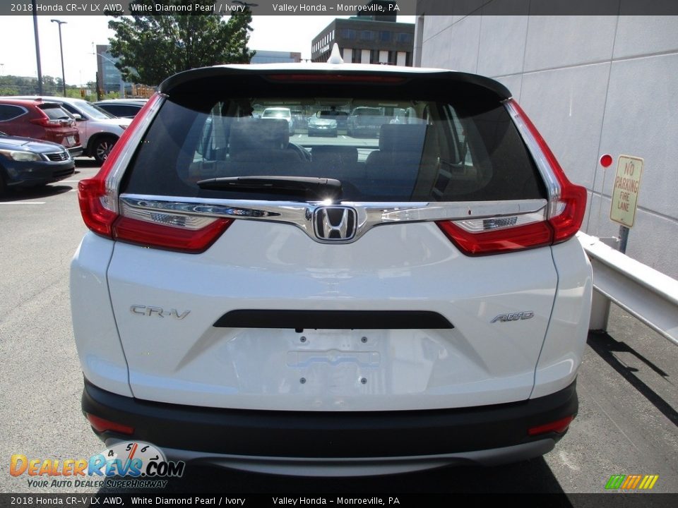 2018 Honda CR-V LX AWD White Diamond Pearl / Ivory Photo #4