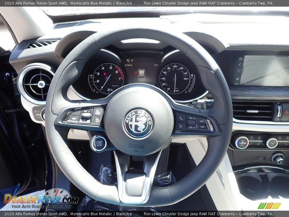 2020 Alfa Romeo Stelvio Sport AWD Steering Wheel Photo #17