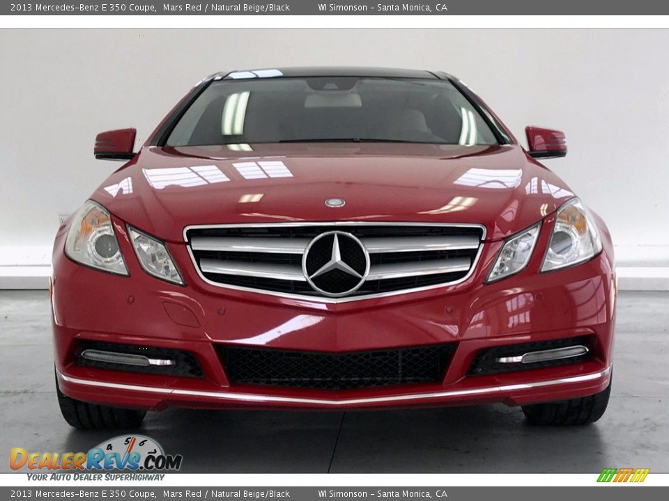 2013 Mercedes-Benz E 350 Coupe Mars Red / Natural Beige/Black Photo #2