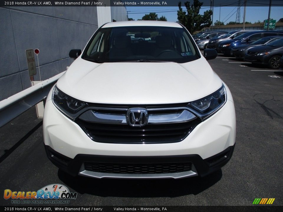 2018 Honda CR-V LX AWD White Diamond Pearl / Ivory Photo #8