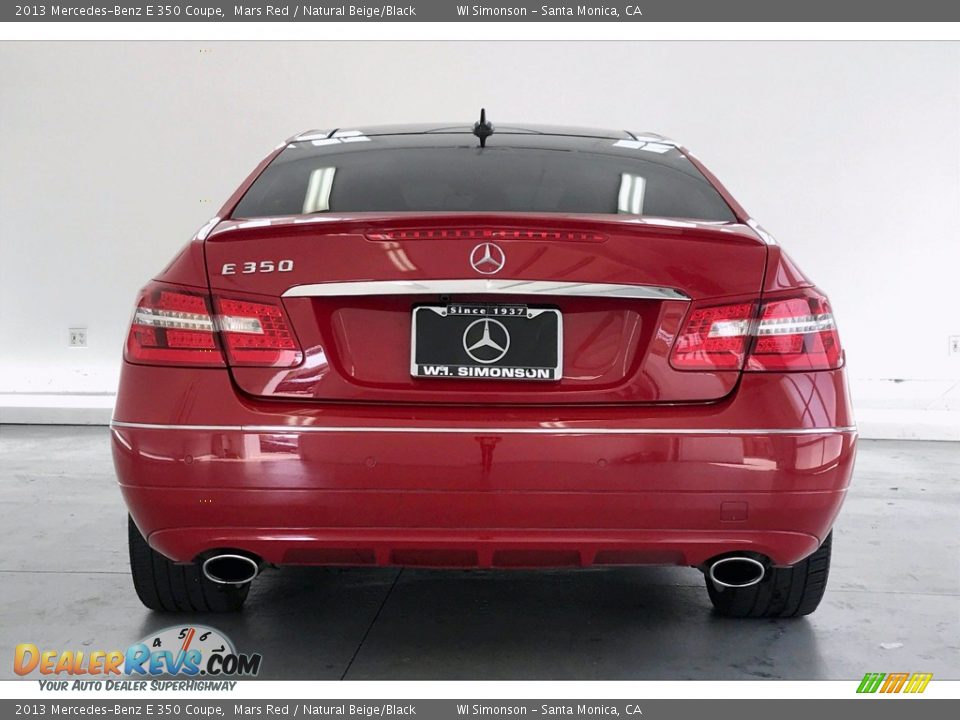 2013 Mercedes-Benz E 350 Coupe Mars Red / Natural Beige/Black Photo #3