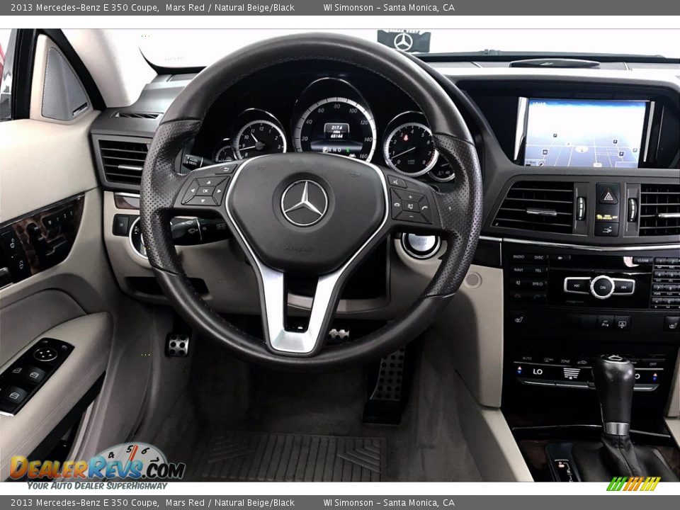 2013 Mercedes-Benz E 350 Coupe Mars Red / Natural Beige/Black Photo #4