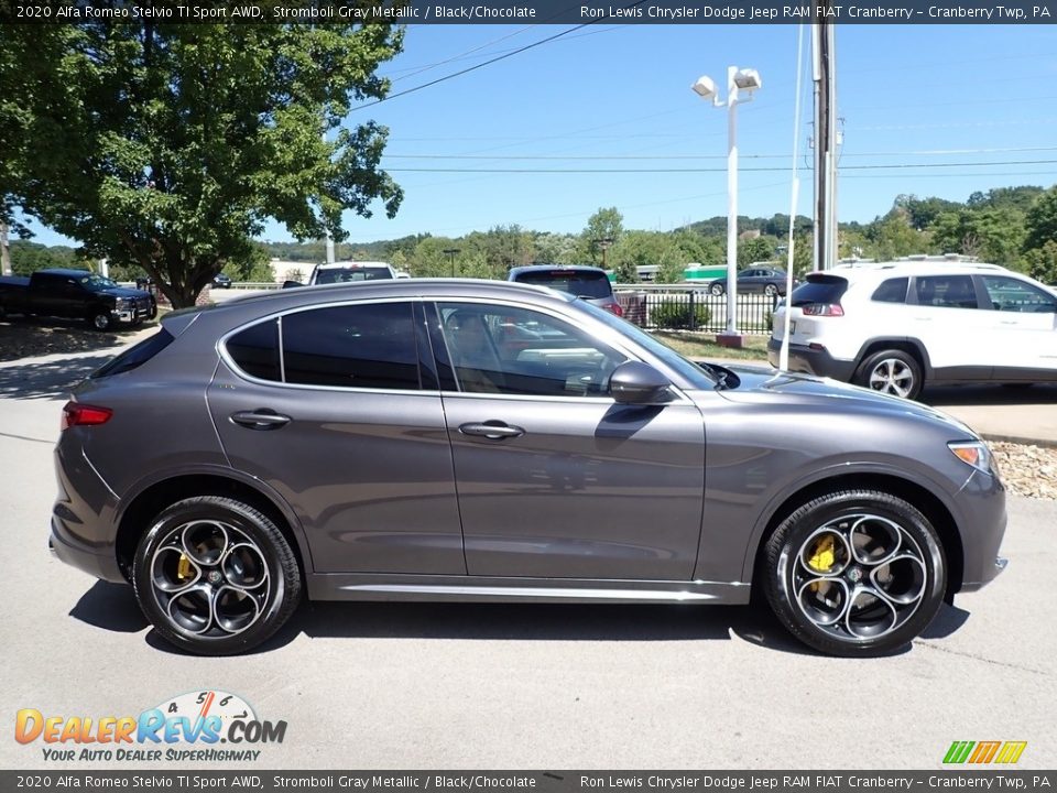 Stromboli Gray Metallic 2020 Alfa Romeo Stelvio TI Sport AWD Photo #4