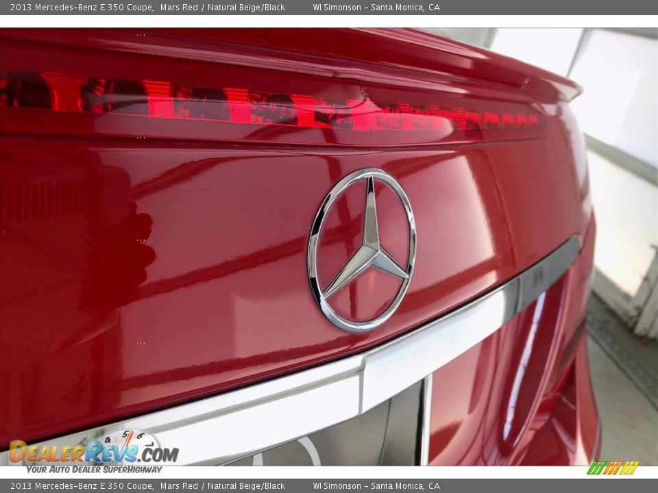 2013 Mercedes-Benz E 350 Coupe Mars Red / Natural Beige/Black Photo #7
