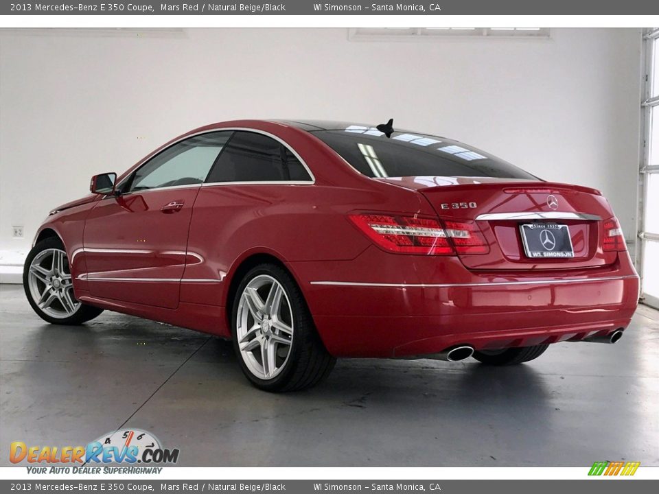 2013 Mercedes-Benz E 350 Coupe Mars Red / Natural Beige/Black Photo #10
