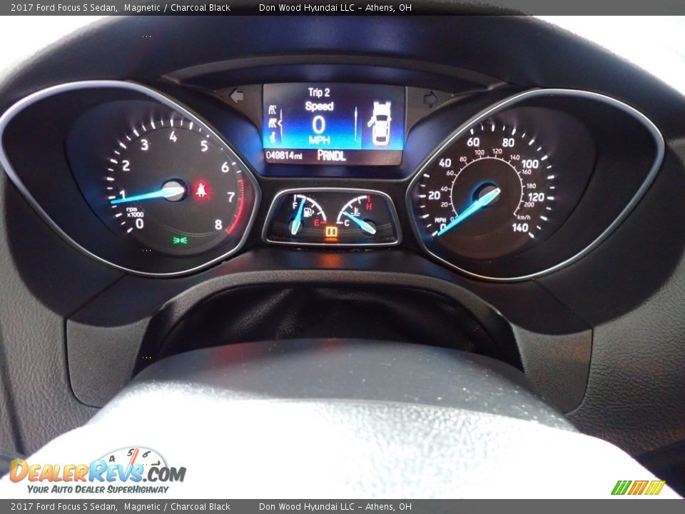 2017 Ford Focus S Sedan Magnetic / Charcoal Black Photo #26