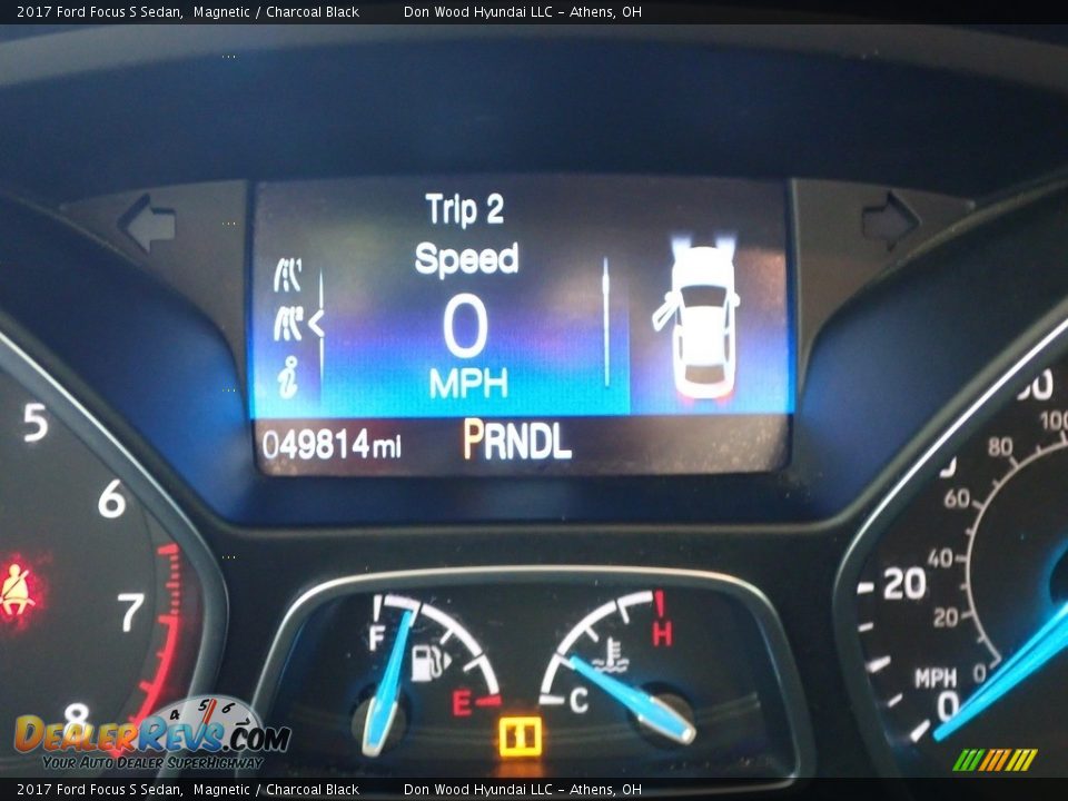 2017 Ford Focus S Sedan Magnetic / Charcoal Black Photo #27
