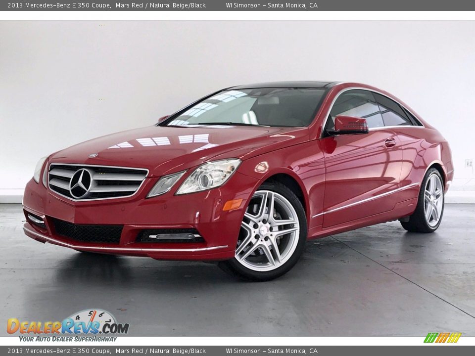 2013 Mercedes-Benz E 350 Coupe Mars Red / Natural Beige/Black Photo #12