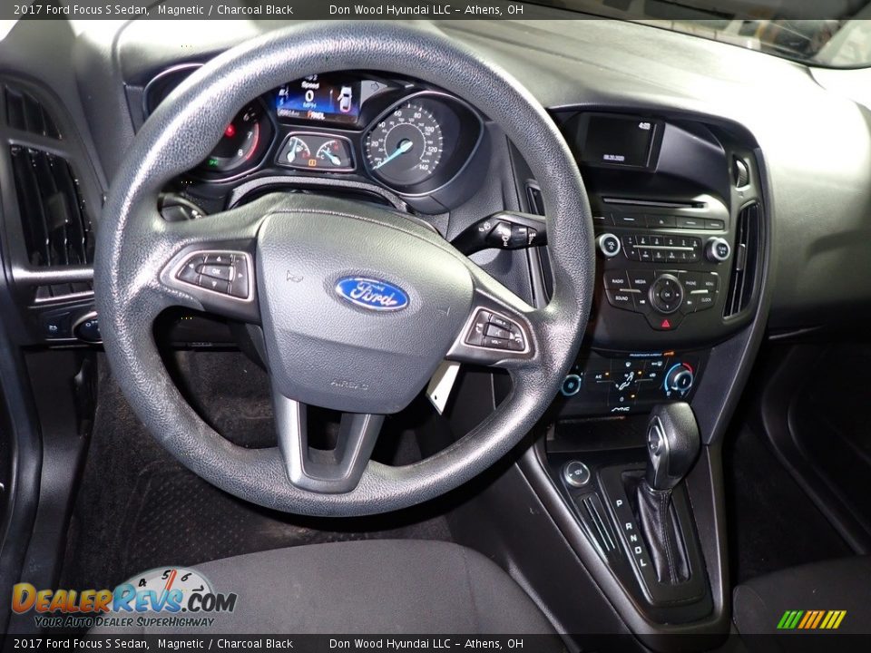 2017 Ford Focus S Sedan Magnetic / Charcoal Black Photo #28