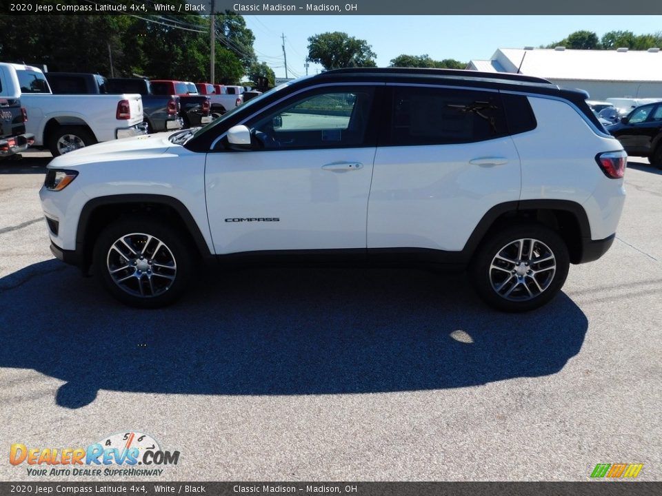 2020 Jeep Compass Latitude 4x4 White / Black Photo #4