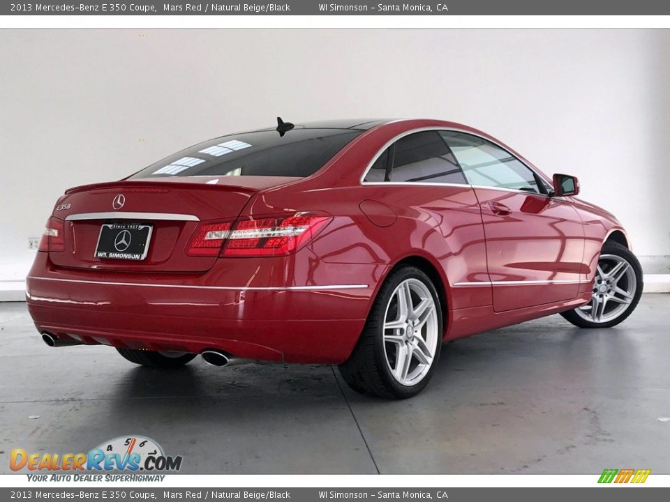 2013 Mercedes-Benz E 350 Coupe Mars Red / Natural Beige/Black Photo #16
