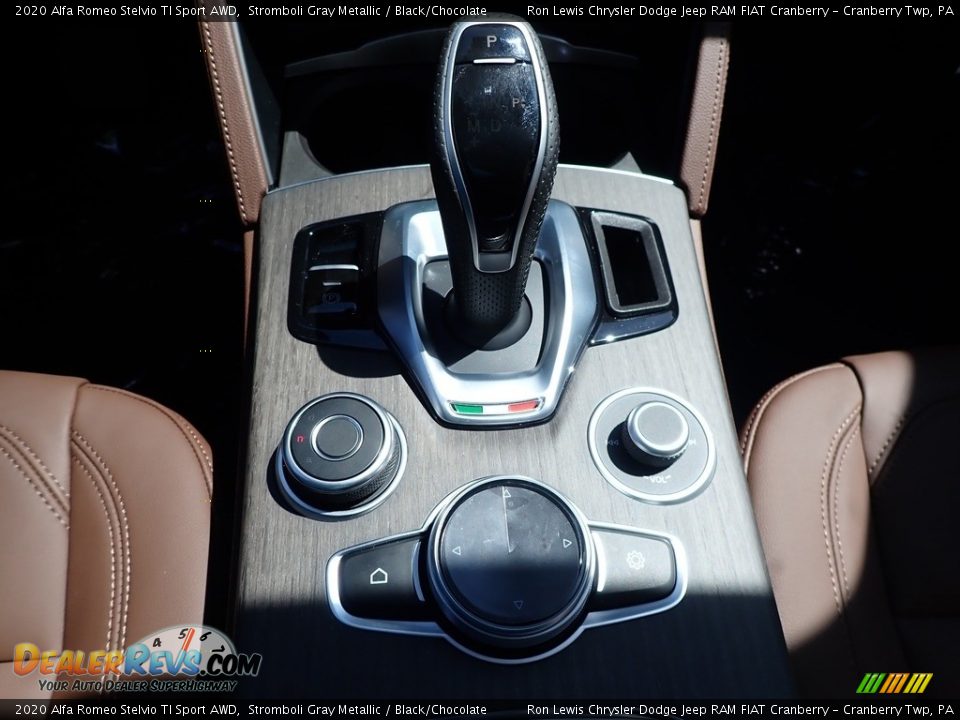 2020 Alfa Romeo Stelvio TI Sport AWD Stromboli Gray Metallic / Black/Chocolate Photo #20