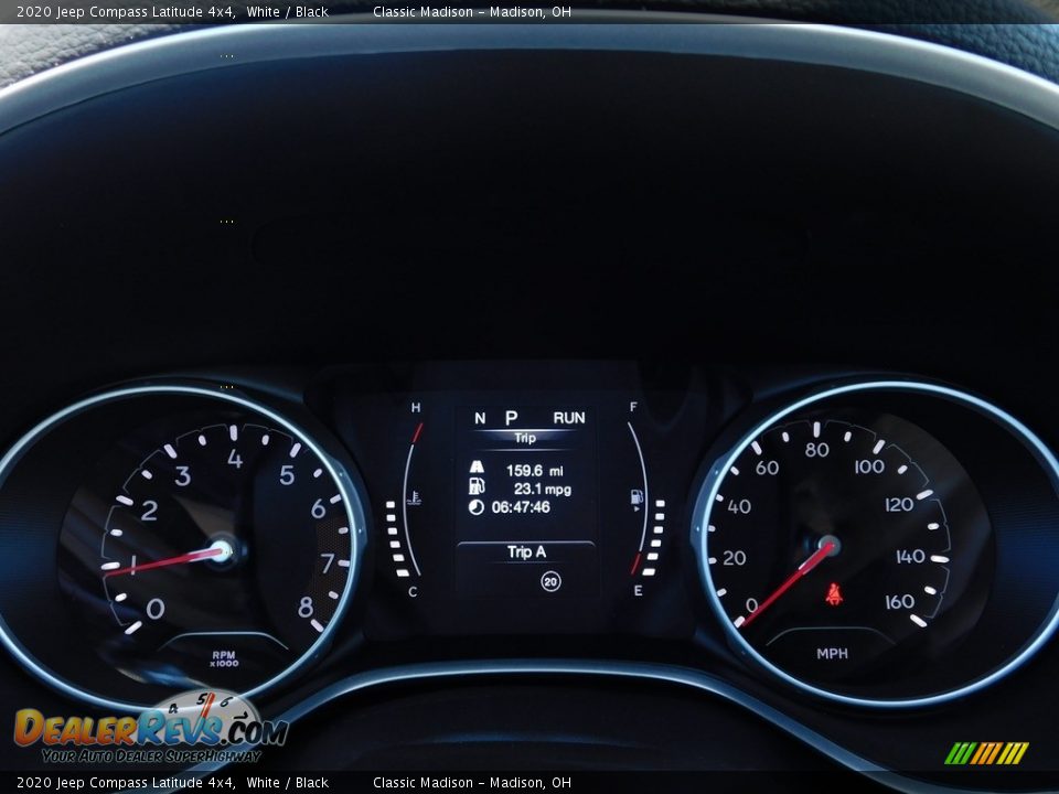 2020 Jeep Compass Latitude 4x4 White / Black Photo #12