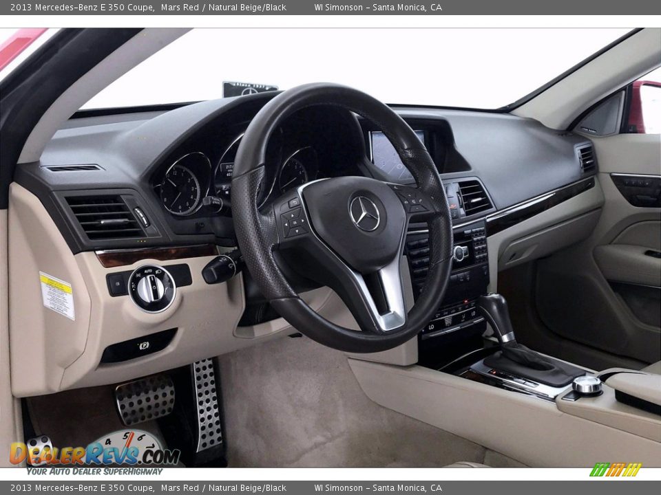 2013 Mercedes-Benz E 350 Coupe Mars Red / Natural Beige/Black Photo #22