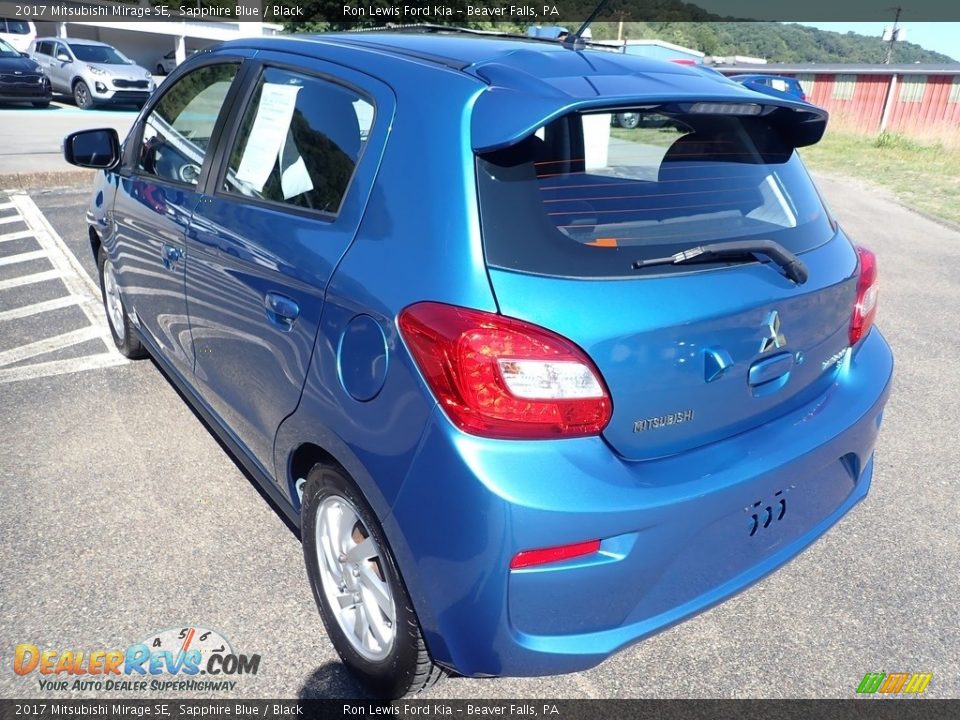 Sapphire Blue 2017 Mitsubishi Mirage SE Photo #7