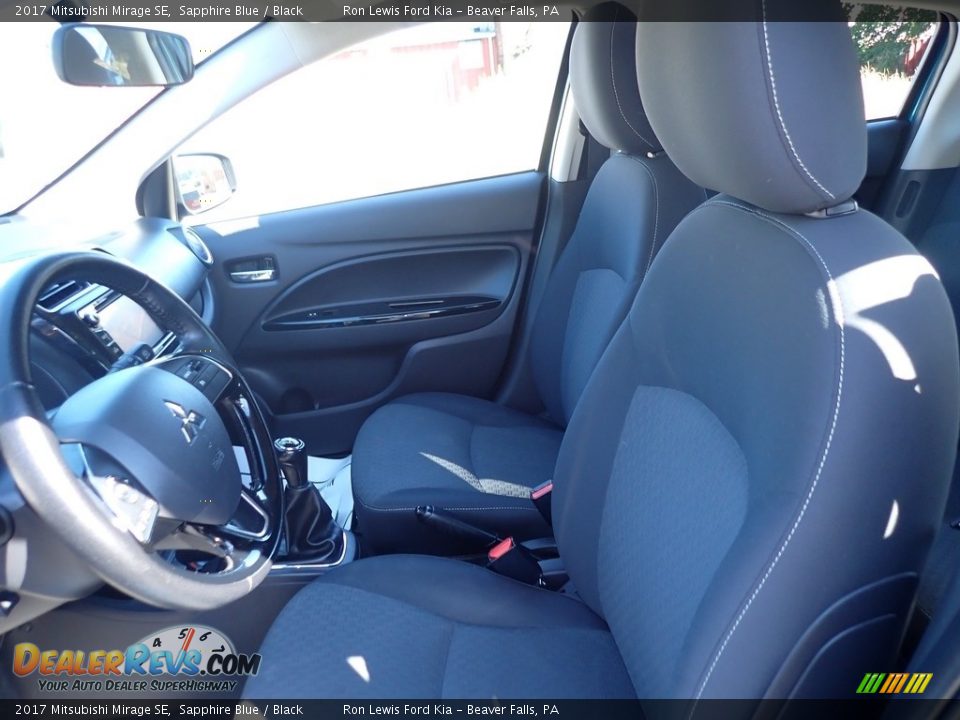 Black Interior - 2017 Mitsubishi Mirage SE Photo #13