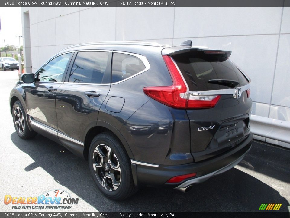 2018 Honda CR-V Touring AWD Gunmetal Metallic / Gray Photo #3