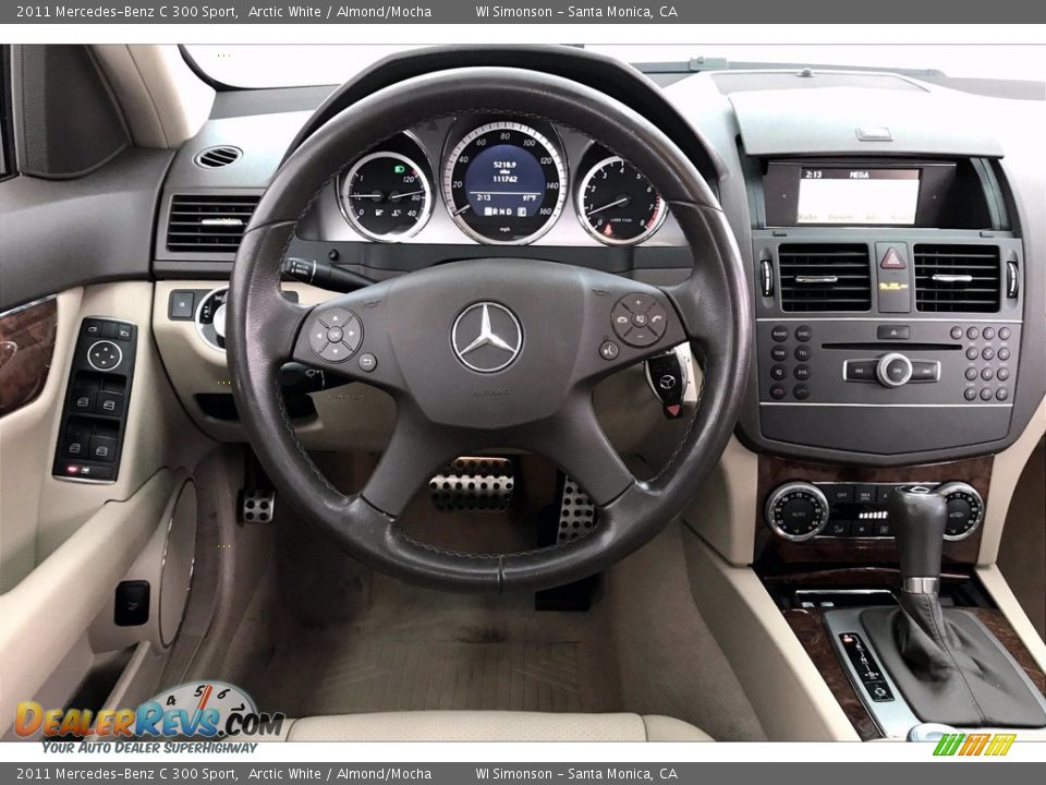 2011 Mercedes-Benz C 300 Sport Arctic White / Almond/Mocha Photo #4