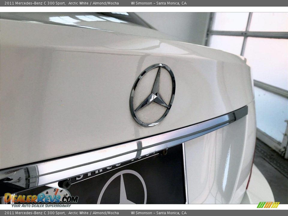 2011 Mercedes-Benz C 300 Sport Arctic White / Almond/Mocha Photo #7