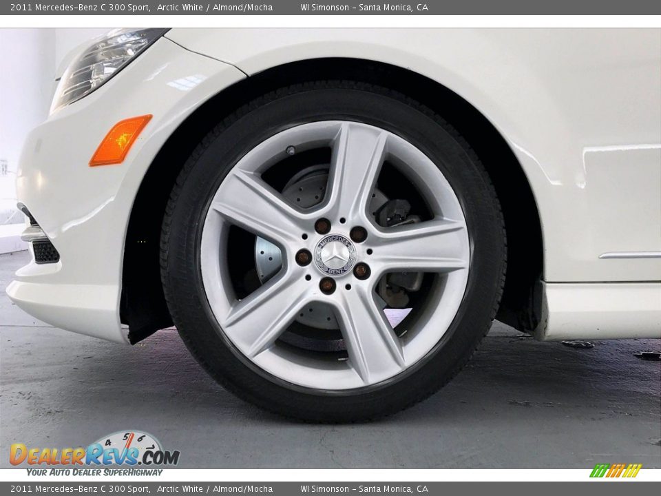 2011 Mercedes-Benz C 300 Sport Arctic White / Almond/Mocha Photo #8