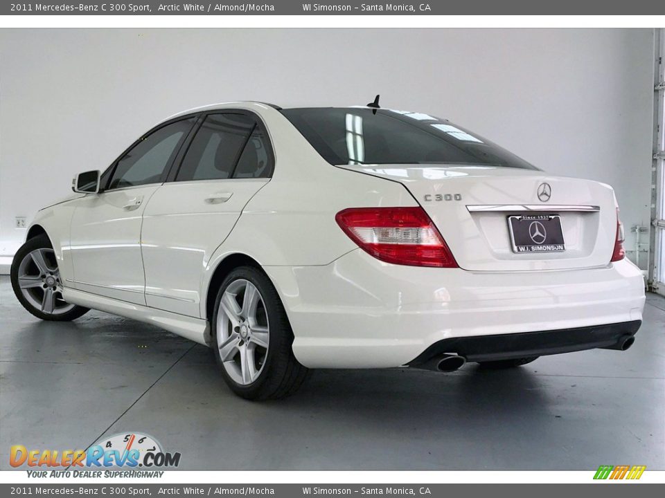 2011 Mercedes-Benz C 300 Sport Arctic White / Almond/Mocha Photo #10