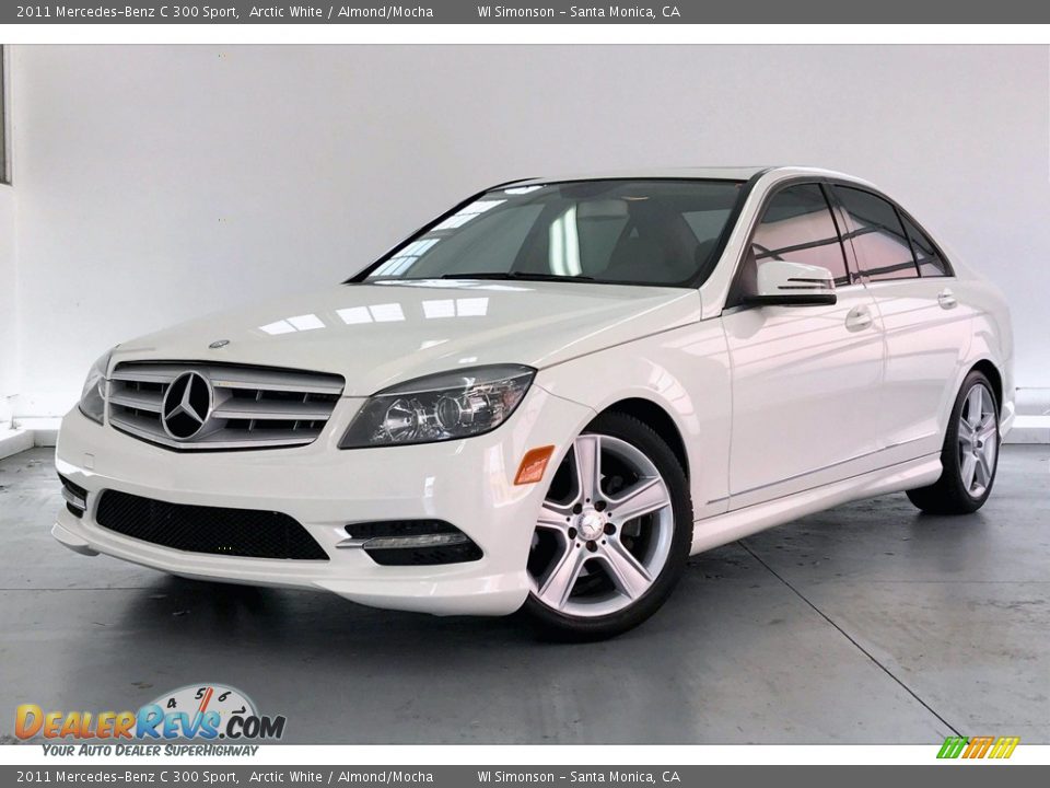 2011 Mercedes-Benz C 300 Sport Arctic White / Almond/Mocha Photo #12