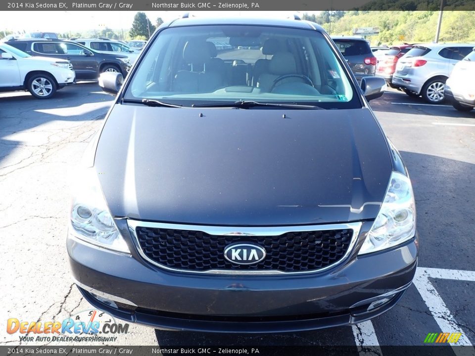 2014 Kia Sedona EX Platinum Gray / Gray Photo #3