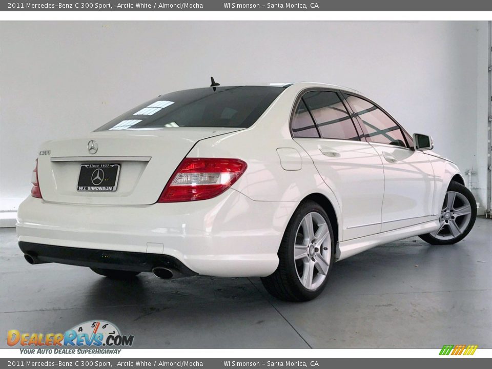 2011 Mercedes-Benz C 300 Sport Arctic White / Almond/Mocha Photo #16