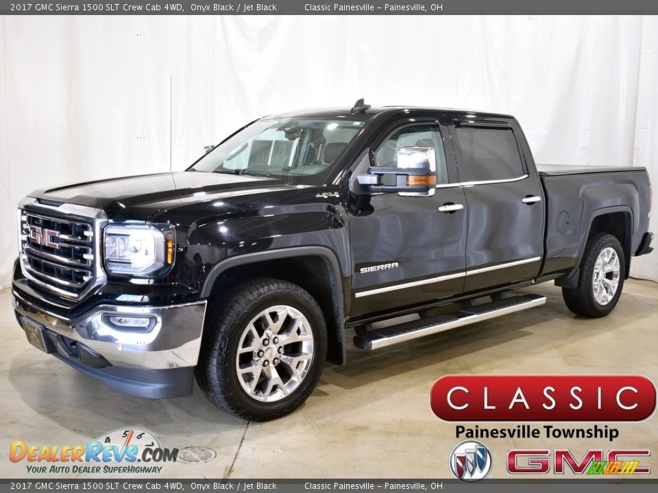 2017 GMC Sierra 1500 SLT Crew Cab 4WD Onyx Black / Jet Black Photo #1