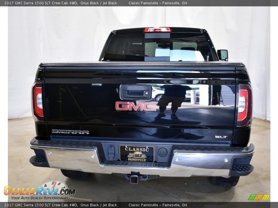 2017 GMC Sierra 1500 SLT Crew Cab 4WD Onyx Black / Jet Black Photo #3