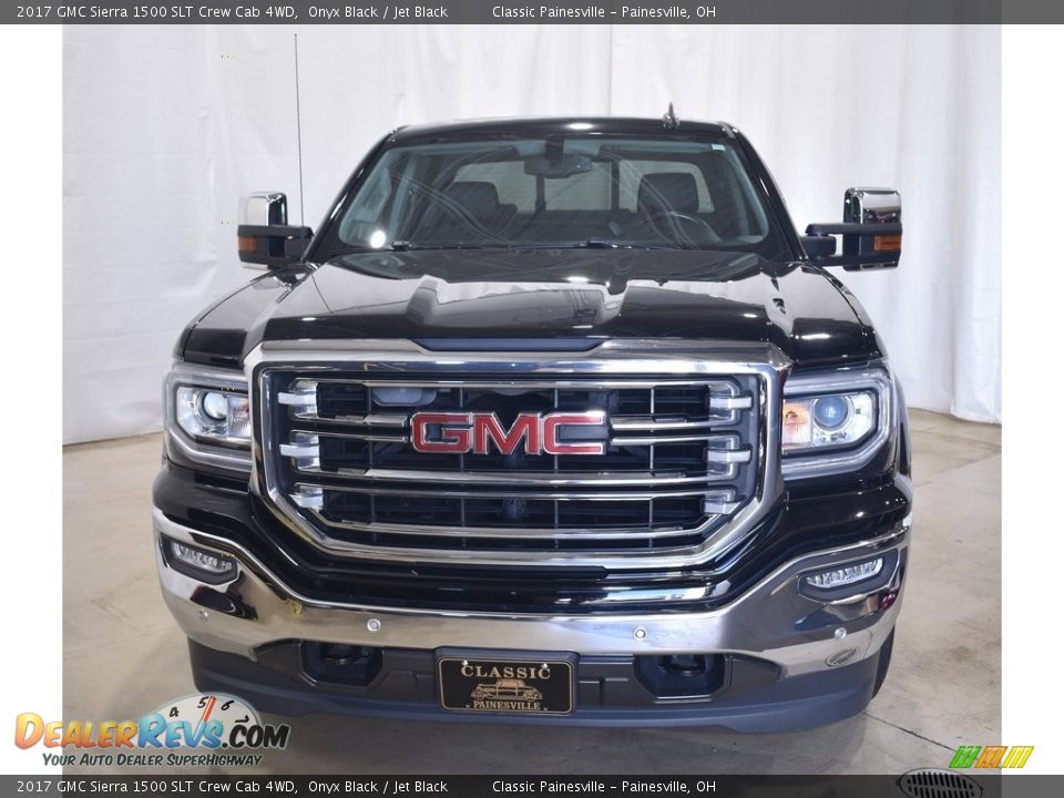 2017 GMC Sierra 1500 SLT Crew Cab 4WD Onyx Black / Jet Black Photo #4