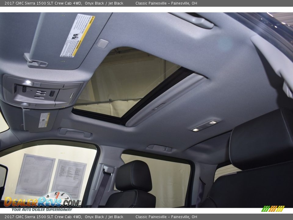 2017 GMC Sierra 1500 SLT Crew Cab 4WD Onyx Black / Jet Black Photo #6