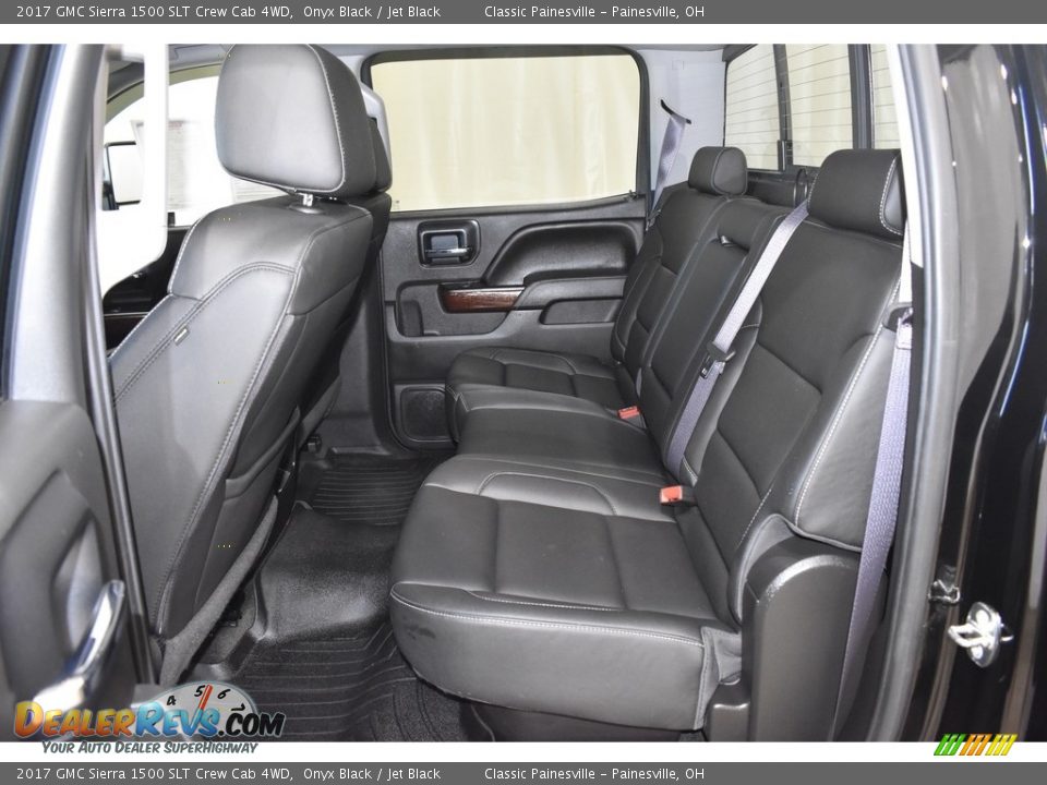 2017 GMC Sierra 1500 SLT Crew Cab 4WD Onyx Black / Jet Black Photo #8