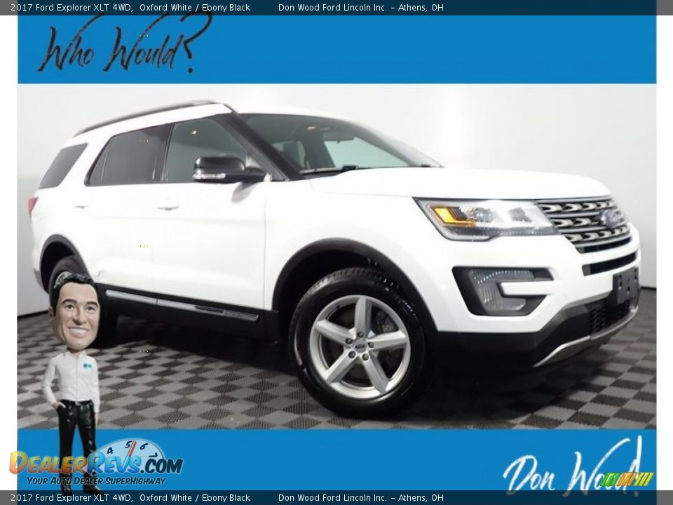 2017 Ford Explorer XLT 4WD Oxford White / Ebony Black Photo #1