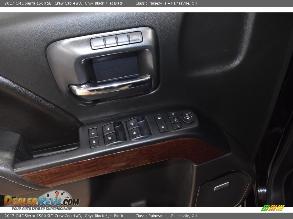 2017 GMC Sierra 1500 SLT Crew Cab 4WD Onyx Black / Jet Black Photo #10